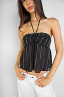Beaded and ruffled top