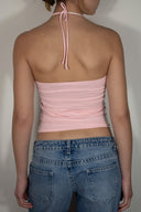 Ruched Tie-Front Top
