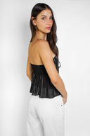 Beaded and ruffled top