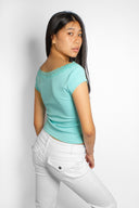 T-shirt with lace detailing